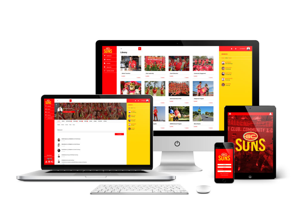 Gold Coast SUNS sports innovations for online learning 