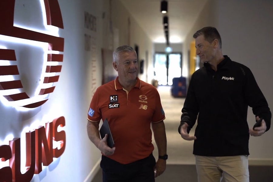 Mark Evans and Jon Shepherd talking LMS for sport
