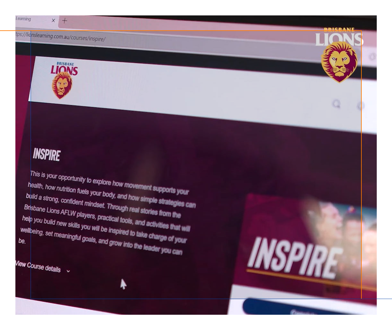 Playbk Platform content experience with Brisbane Lions 