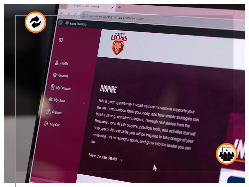 Playbk Sports how we partner with sports organisations like the Brisbane Lions
