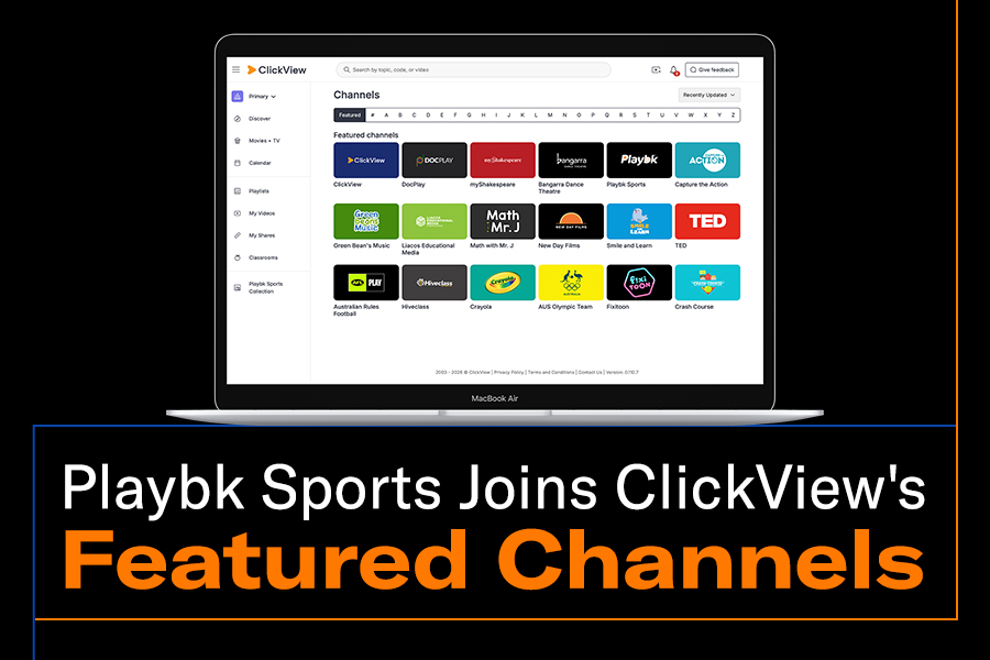 Playbk Sports Joins ClickView Featured Channels